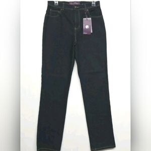 Gloria Vanderbilt  Women's Dark Wash Blue Jeans Size 8 Petite  30" x 31"